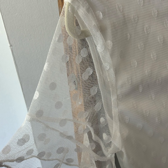 White Mini Polka Dot Dress - Picture 6 of 6